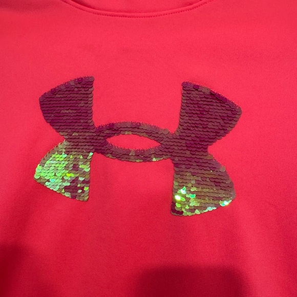 Big girls size Medium| Under Armour | Hoodie | Sequins flip - Picture 2 of 5